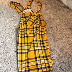 Yellow Plaid Kids Dress